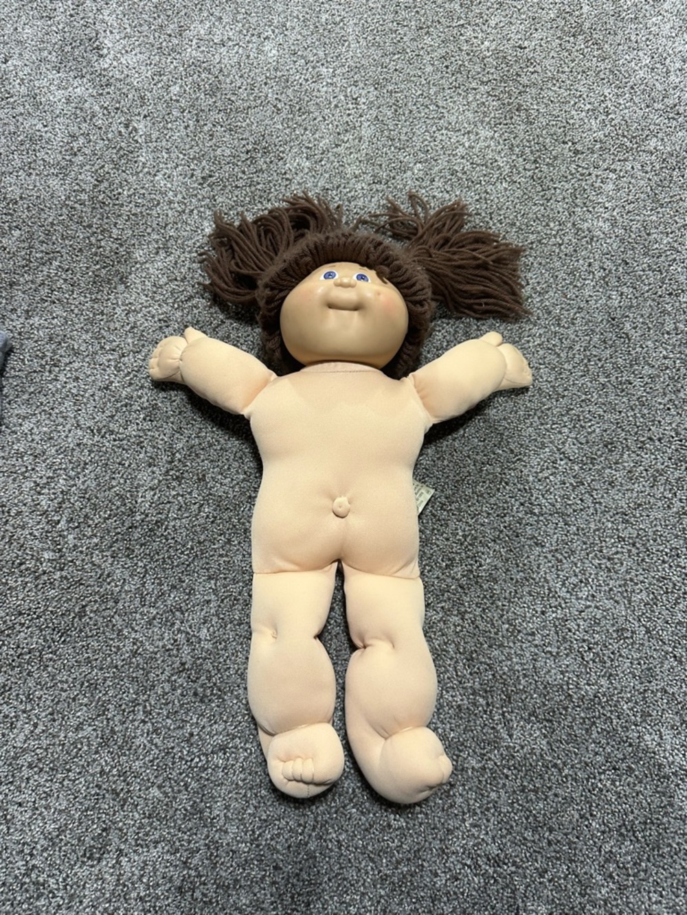 Vintage Brown-Haired Blue-eyed Cabbage Patch Doll